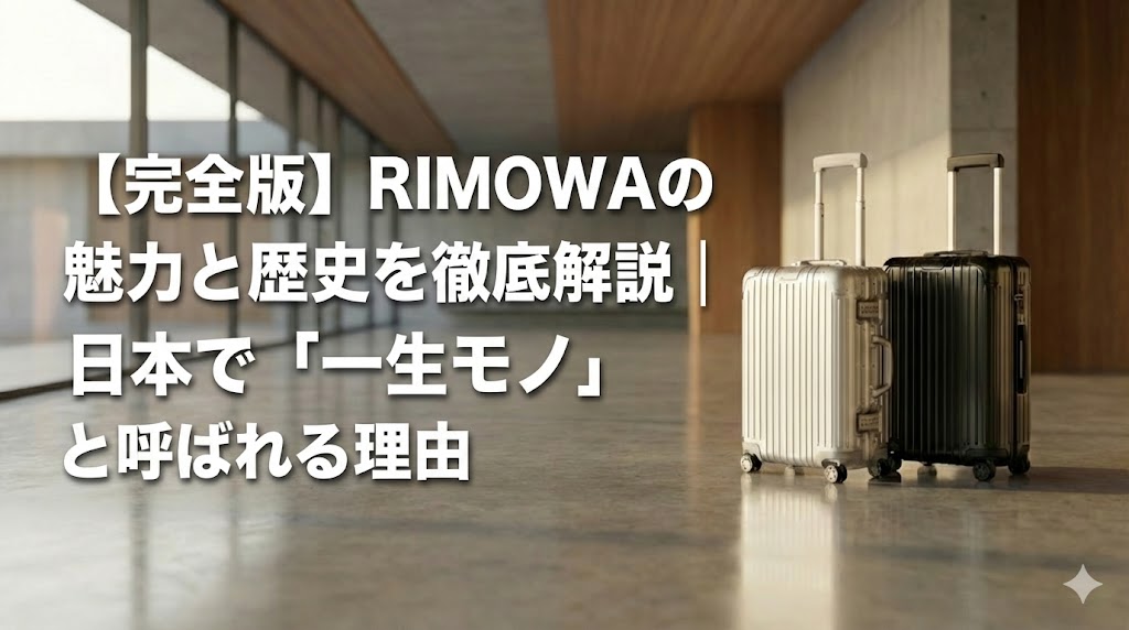RIMOWAの魅力と歴史を徹底解説する記事のアイキャッチ画像