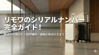 リモワのシリアルナンバー完全ガイド!製造年の読み方・刻印場所・偽物の見分け方まで