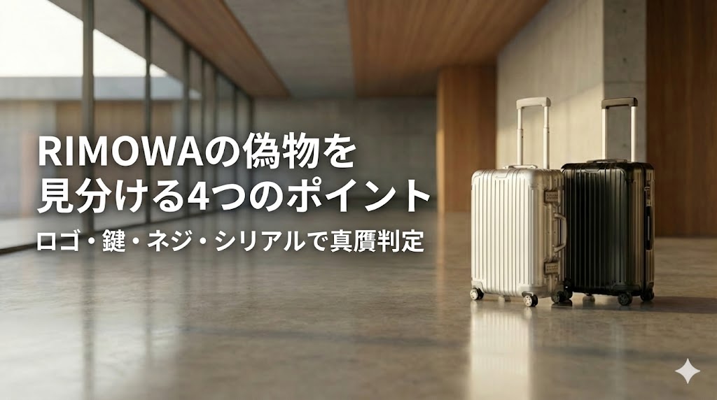 RIMOWAの偽物を見分ける4つのポイント｜ロゴ・鍵・ネジ・シリアルで真贋判定